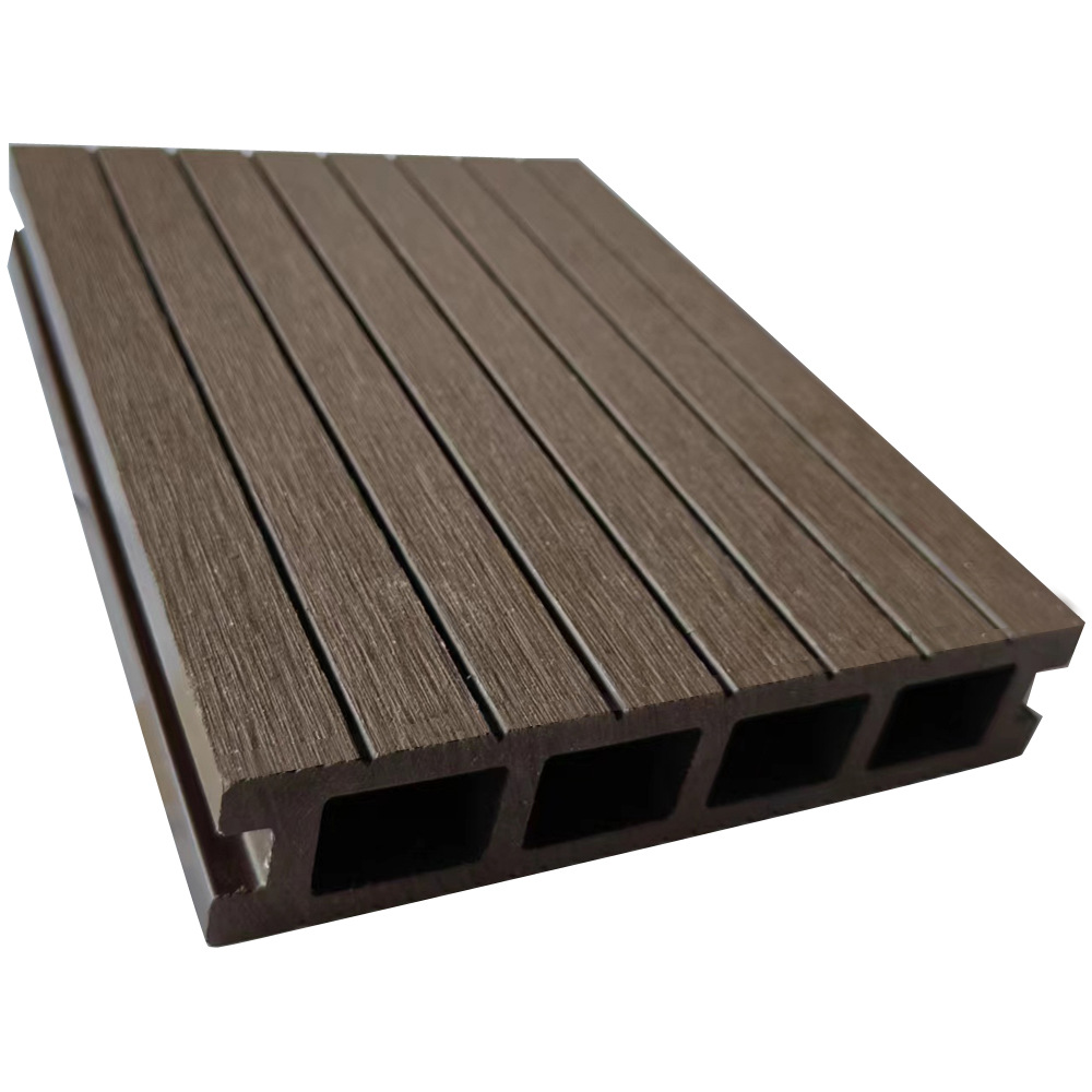 Madera plástico WPC piso generación agujero redondo 140*30 protección del medio ambiente plástico material de madera jardín decoración al aire libre tablero anticorrosión madera