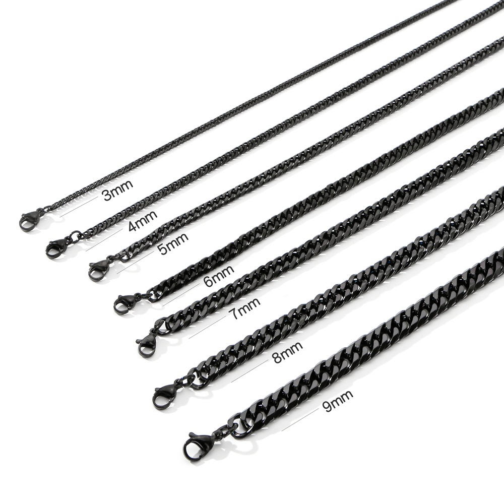 304 Stainless Steel Material 1 Piece 3mm*45cm 3mm*50cm 3mm*60cm Titanium Steel Jewelry Accessories