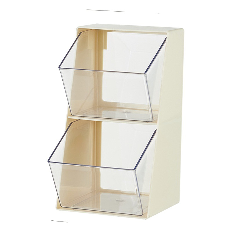 Tea Bag Storage Box Capsule Coffee Instant Home Office Tea Room Transparent Desktop Storage Finishing Rack