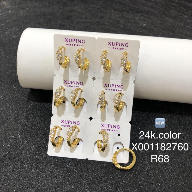 Hapones de orejas de cobre de aleación de cobre chapado en 24K orejas de moda ligera de lujo para mujeres aretes de orejas de estilo coreano joyas personales