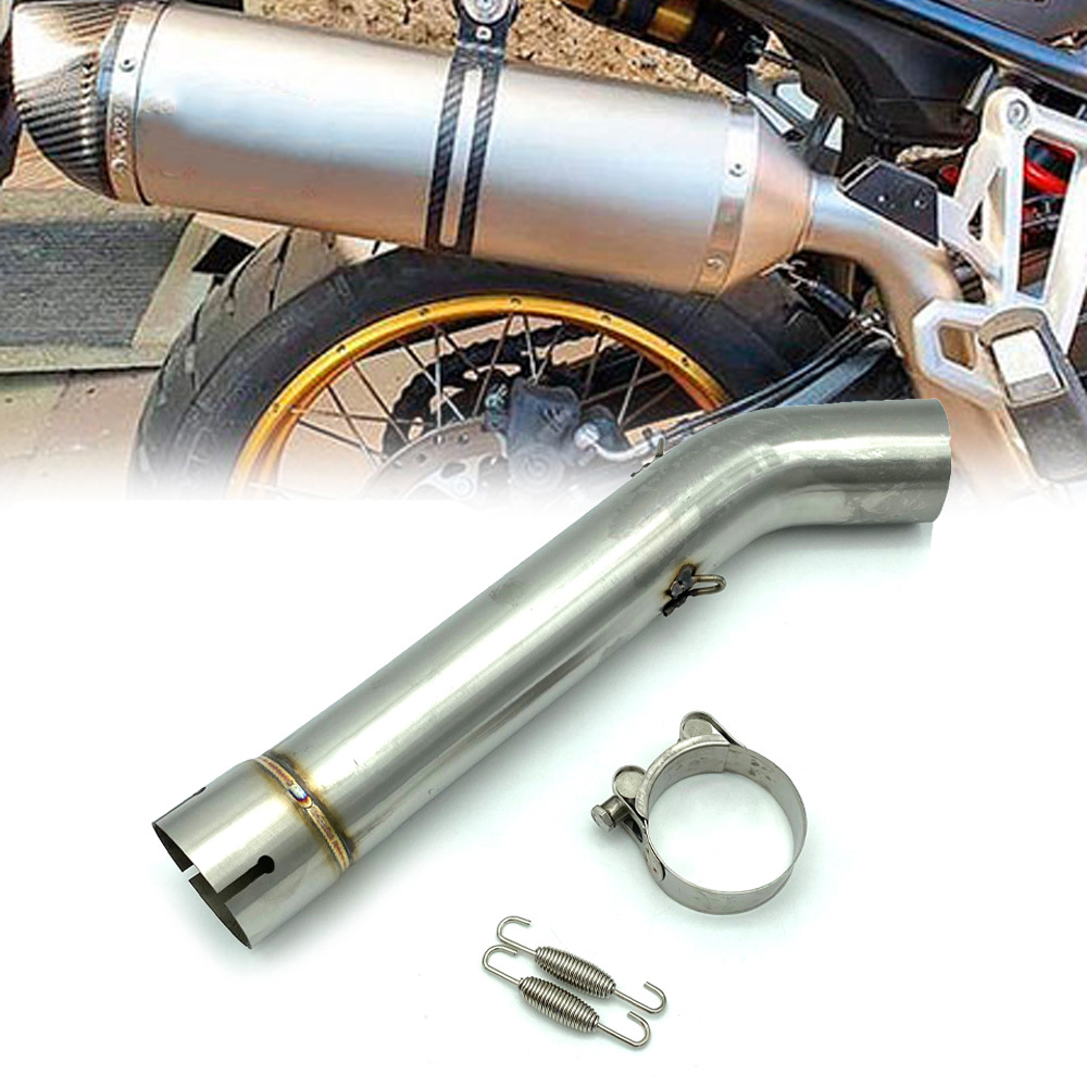 Suitable for BMW F750GS F850GS ADV 18-21 motorcycle modified exhaust pipe stainless steel middle section adapter