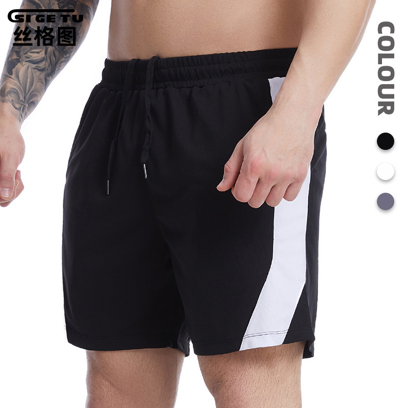 Silk Picture Cross-Border Quick-Drying Sports Shorts Men's Summer Mesh Breathable Basketball Pants Marathon Training Running Pants