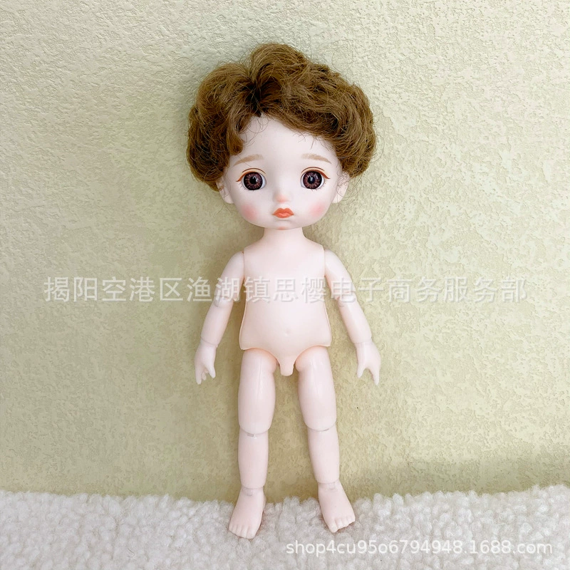Тело куклы BJD 8-точек, 16–17 см позируемая кукла nude 13 суставов для индивидуального макияжа и модификаций Ob11