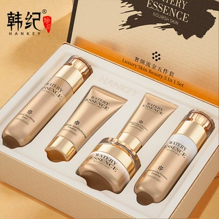 韩纪奢颜流金五件套补水保湿控油护肤品套装化妆品批发亮肤养肤