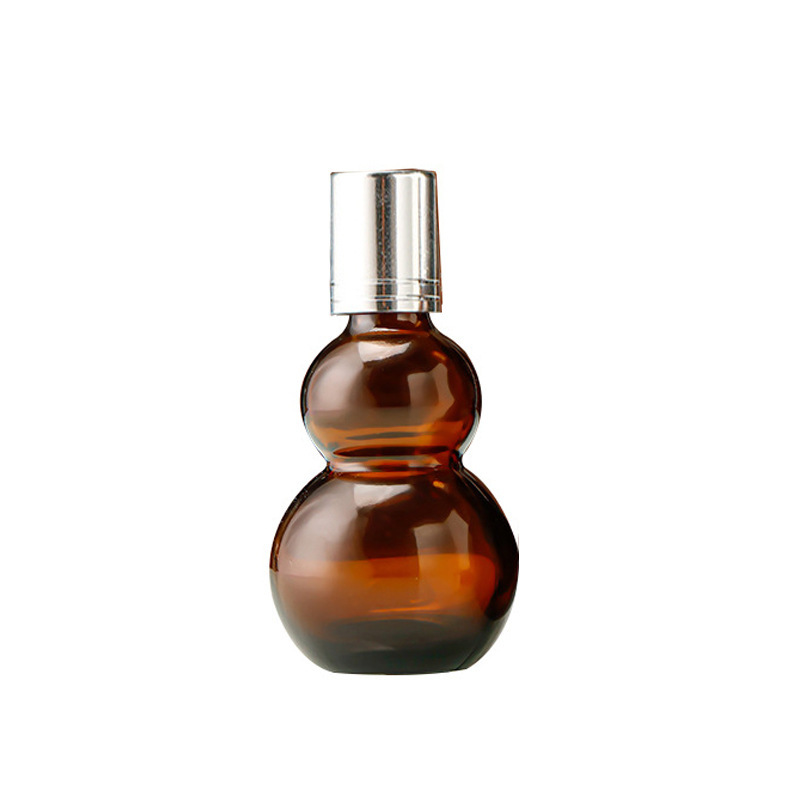 茶色の双瓢箪精油瓶10ml --- 100mlのガラスボール瓶精華原液携帯旅行分注瓶|undefined