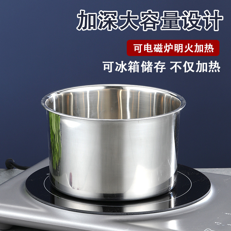 不锈钢盆304家用加厚带盖厨房打蛋盆商用大号和面盆调味料盅油盆|undefined