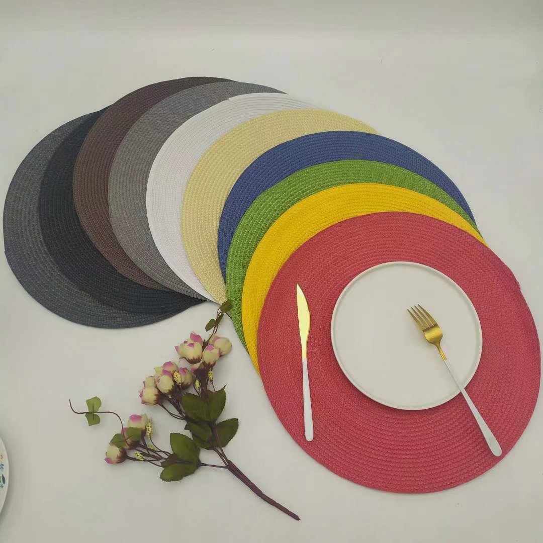 PP mantel de aislamiento redondo estera hogar europeo mantel aislamiento de Mantel occidental mantel de alta gama estera