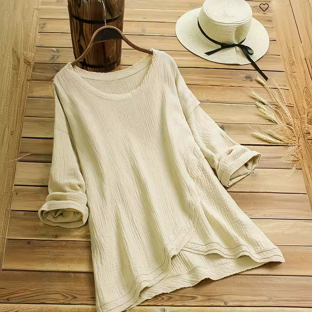 2024 Летняя новая модель большого размера повседневная свободная футболка с короткими рукавами с принтом