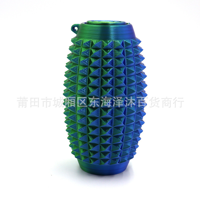クロスボーダー 3D プリント Spiky Grippie Stim キーホルダーポータブル指先減圧マッサージキーホルダー|undefined