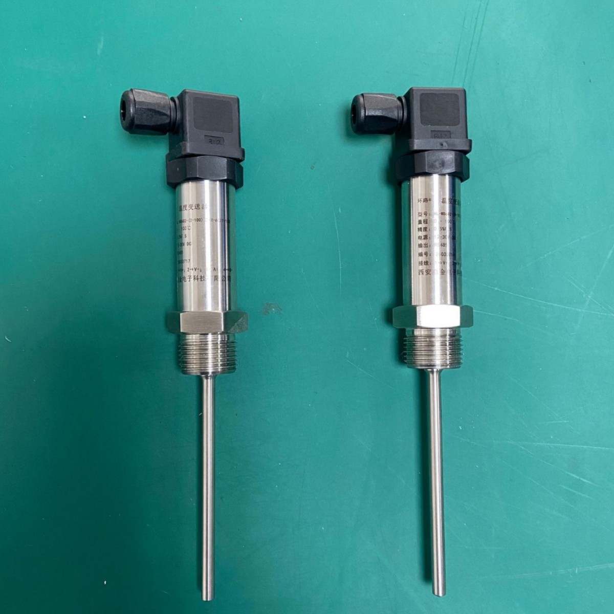 赫斯曼一体化温度传感器热电阻pt100数显插入式温度变送器0/5V10V