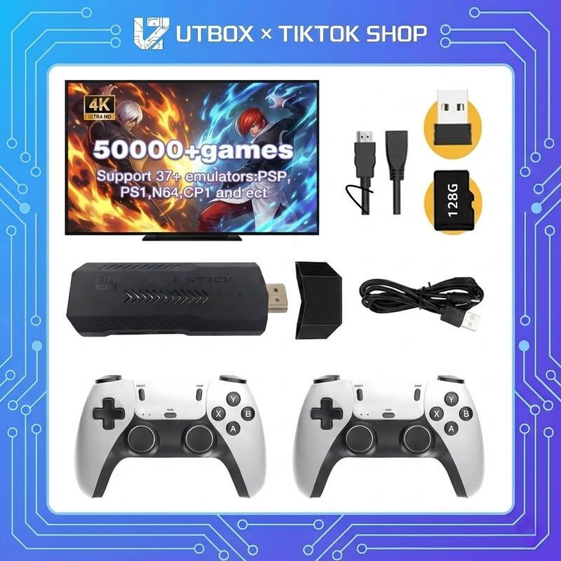 4K HDMI Retro Game Console M15 Home Game Console with Dual Wireless Controllers 128G Memory 20,000+ Games 4K HDMI Retro Game Console M15 Home Game Console with Dual Wireless Controllers 128G Memory 20,000+ Games