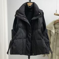 反季大码羽绒棉服马甲女外穿洋气秋冬2025新款无袖坎肩中老年外套
