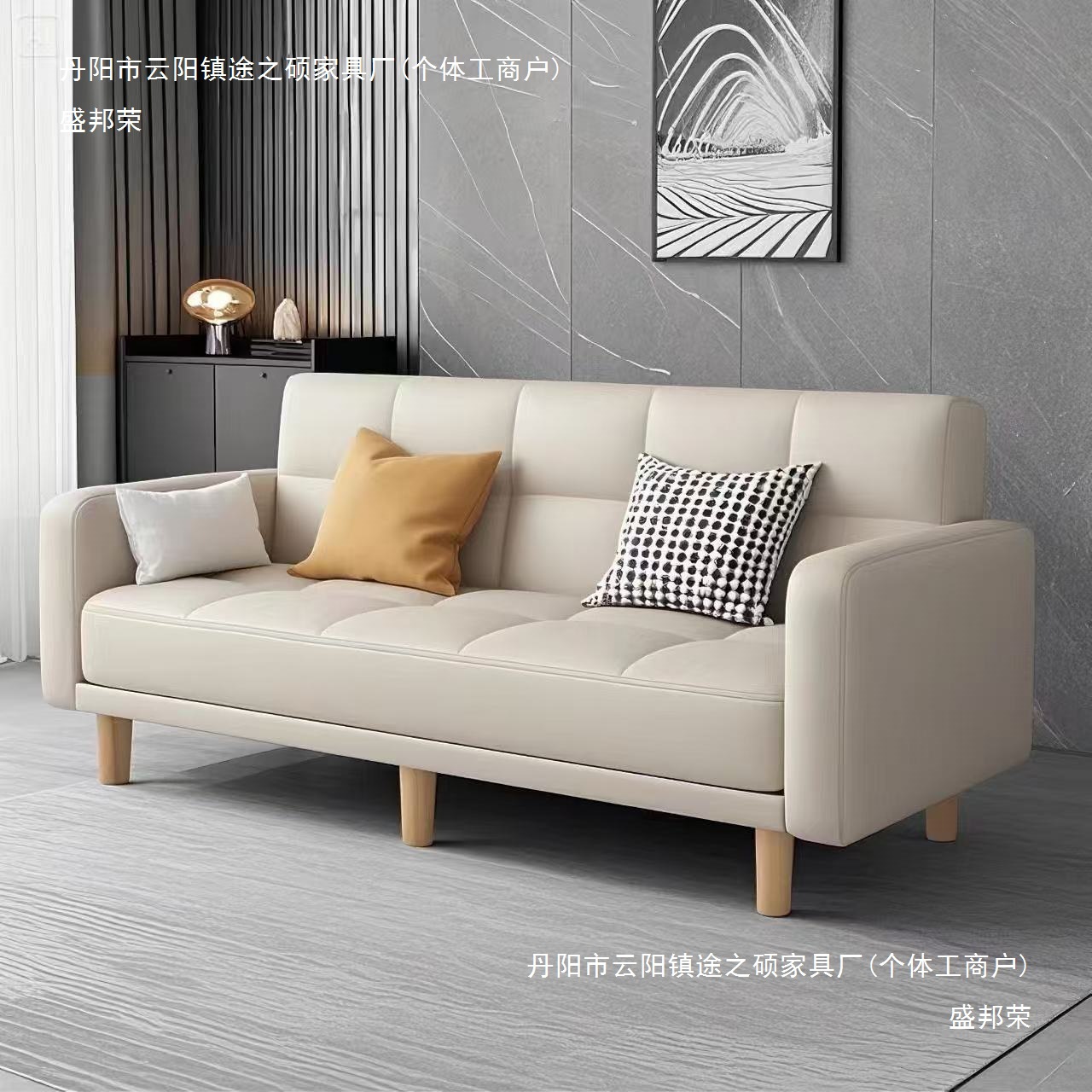 Sofa Living Room Small Apartment Folding Sofa Bed Dual-Purpose Double Rental Room Bedroom Small Simple Apartment Small Sofa