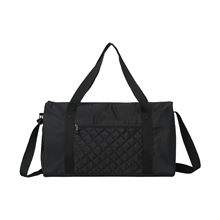 真皮跨境纯色简约大容量短途手提旅行包出差可调节长肩带现货外贸