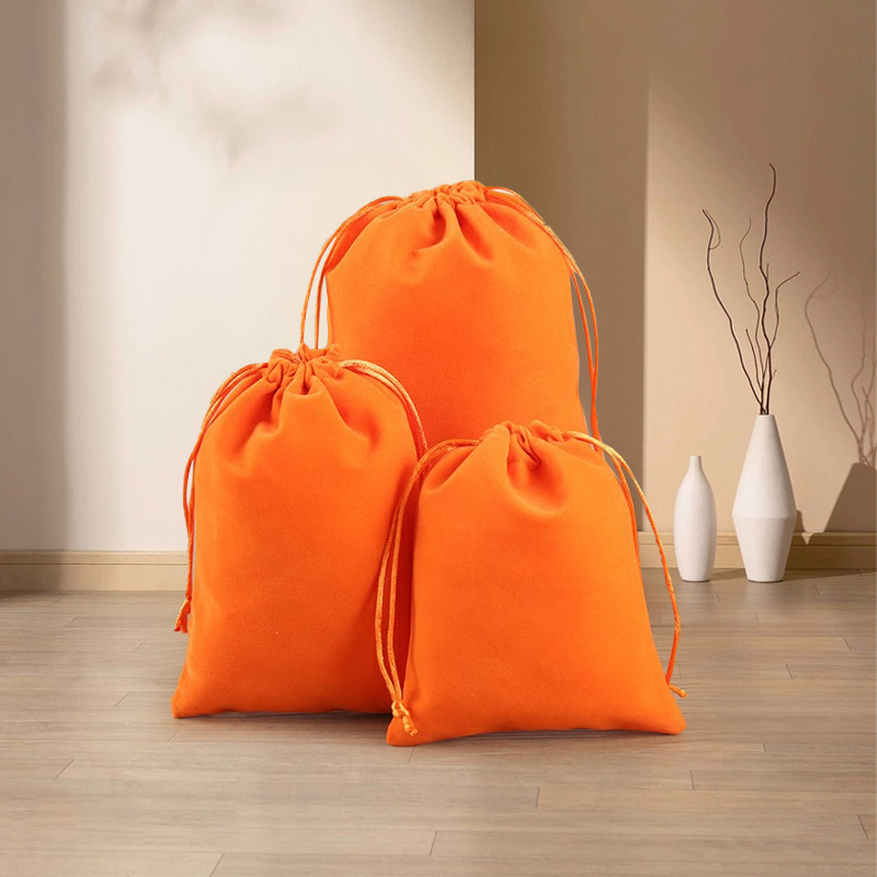 Bolsa de terciopelo de boca de Shu Corea tira de la cuerda Corea del Sur joyas de regalo de color para recibir pequeñas bolsas de tela engrosadas bolsas de regalo de joyas