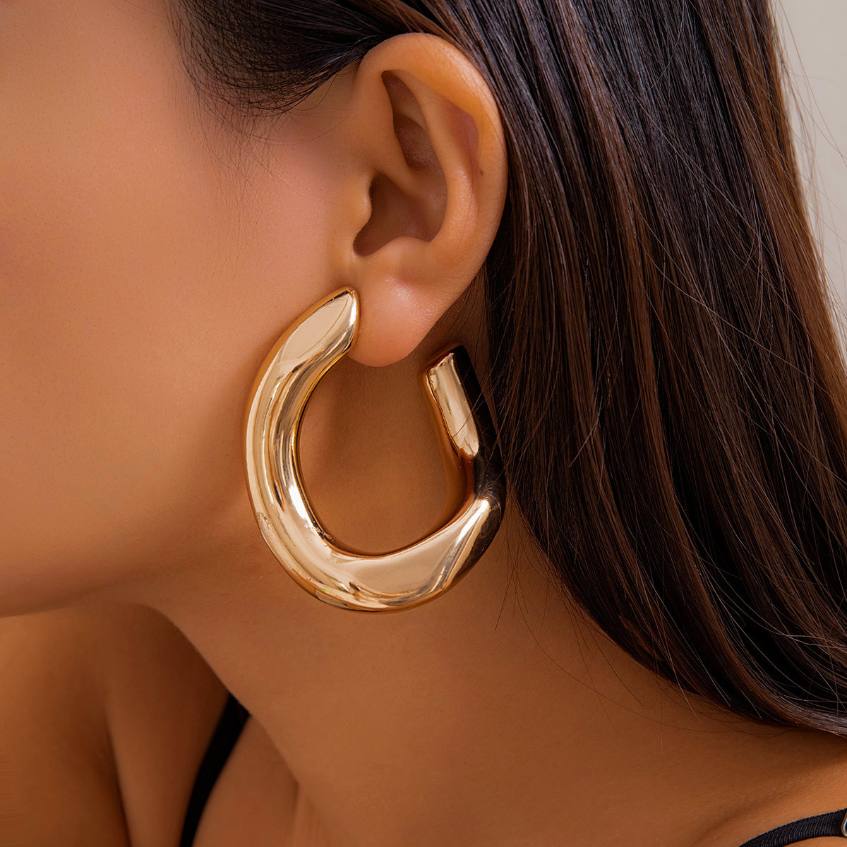 15g Weight Alloy Ear Needle Material Earrings Classification 1 Pair Quantity Holiday, Travel Occasion CCB, Alloy Material Geometric Pattern Women's Gender Plating Design Casual, Elegant, Lady Style 1 Pair Casual Elegant Lady Geometric Plating CCB Alloy Earrings 13