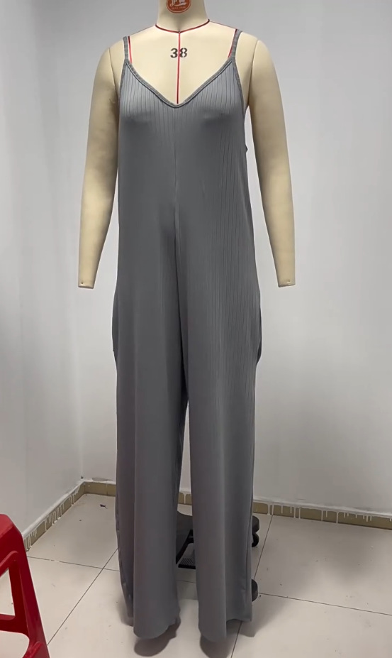 273g Weight Sleeveless Sleeve Length Full Length Pants Length Rib Fabrics Fabric Type Mid Waist Waist Line Jumpsuits Pants Type Micro-Elastic Elasticity Holiday, Daily, Beach Occasion Regular Fit Fit Type Solid Color Pattern Summer Season Women's Gender Backless Design Streetwear Style Wholesale Women's Streetwear Solid Color Sleeveless Backless Bodysuits 无