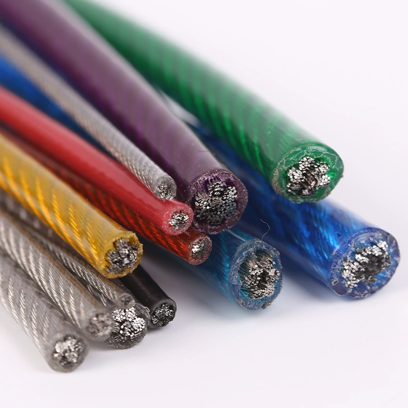 2 мм-20 мм с пластиковым покрытием антикоррозийный стальной трос ПВХ пластиковым покрытием цвет длина опционально солнцезащитный козырек Тепличный кабель