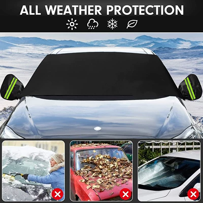 600D Oxford fabric, winter windshield – Car snow shield