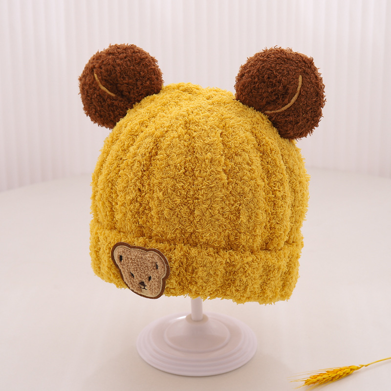 Girl's Cartoon Style Solid Color Beanie Hat display picture 3