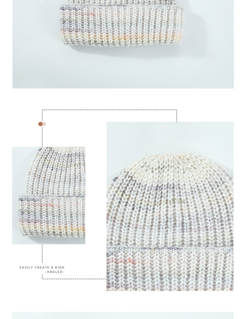 Woll gestrickt fir Fraeninselen Villfälteg waarm Hierscht a Wanter Villfaarweg Kleng Leit Gradient Geflapt Woll Kal_voghion.com