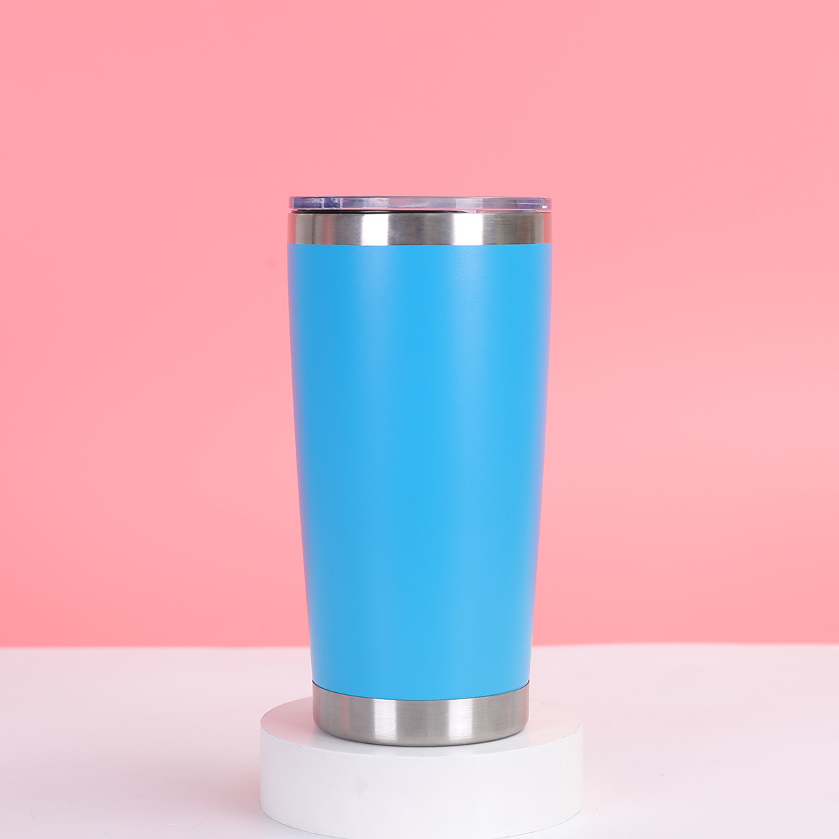 Taza de coche transfronteriza de 20oz Taza de aislamiento de refrigeración al vacío de doble capa de acero inoxidable 304