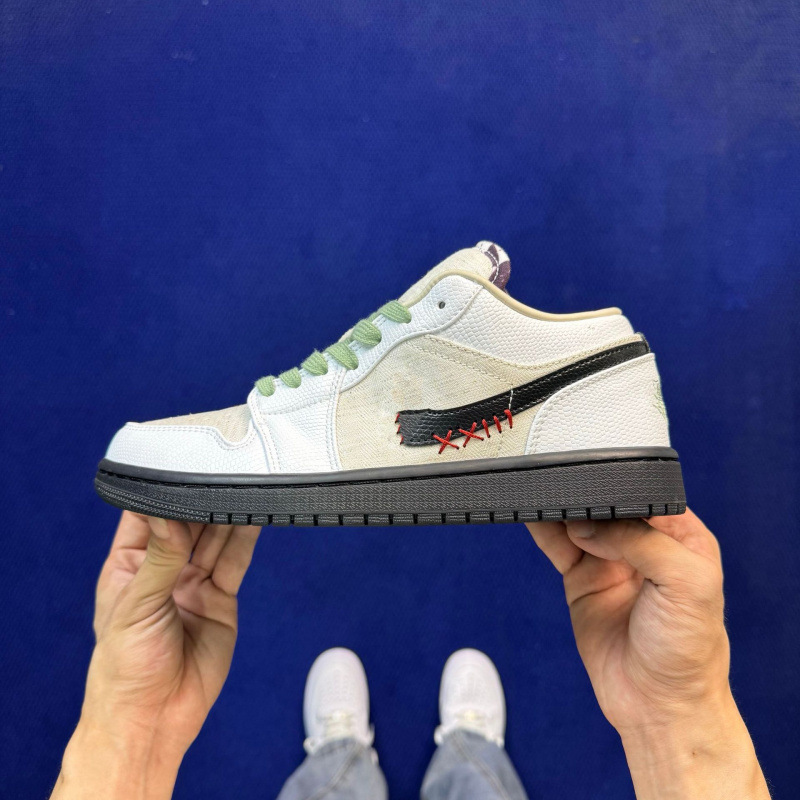 Pure original AJ1 low-top sneakers, off-white suede with tassels, unisex casual shoes, American retro style, basketball shoes for young people Pure original AJ1 low-top sneakers, off-white suede with tassels, unisex casual shoes, American retro style, basketball shoes for young people