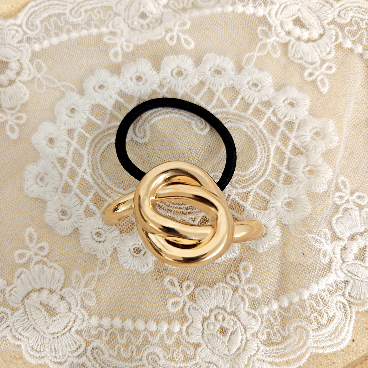 1 Piece Quantity Women's Modern Style Classic Style Round Heart Shape Knot Alloy Plating Hair Tie