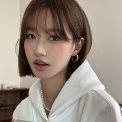 925銀針素輪イヤリング女性韓国式レトロ冷たい風耳輪ins高級感百合秋冬耳輪新製品