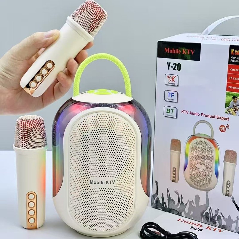 クロスボーダー Y-20 デュアルマイクオーディオ統合マイクホームカラオケ子供用ホーム ktv ワイヤレス Bluetooth オーディオ|undefined