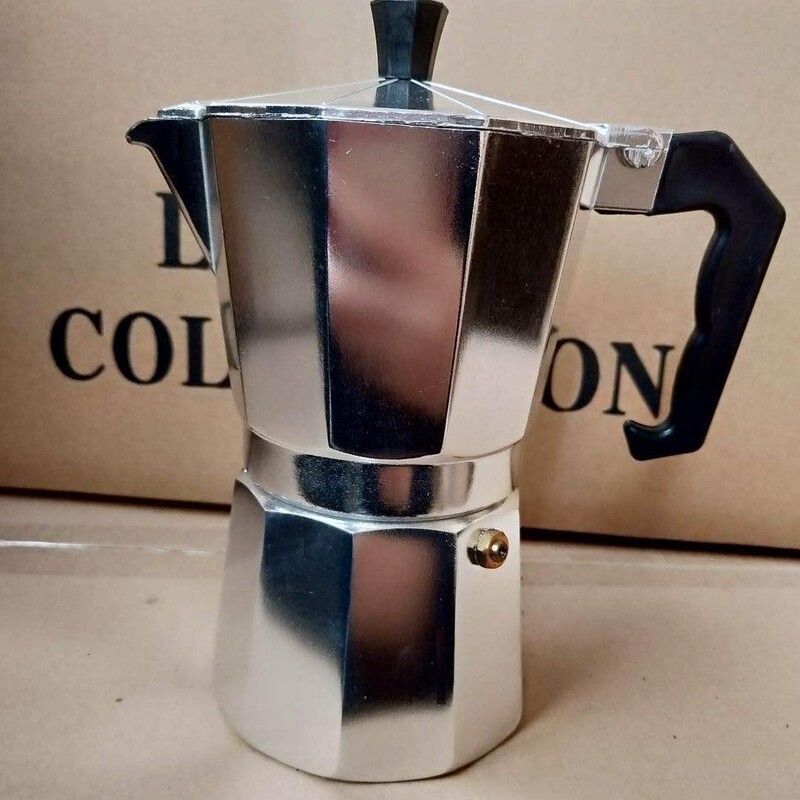 Directly Supplied from Stock Moka Pot Italian Aluminum Moka Pot Octagonal Pot Aluminum Coffee Pot Coffee Pot with Logo Can Be Added