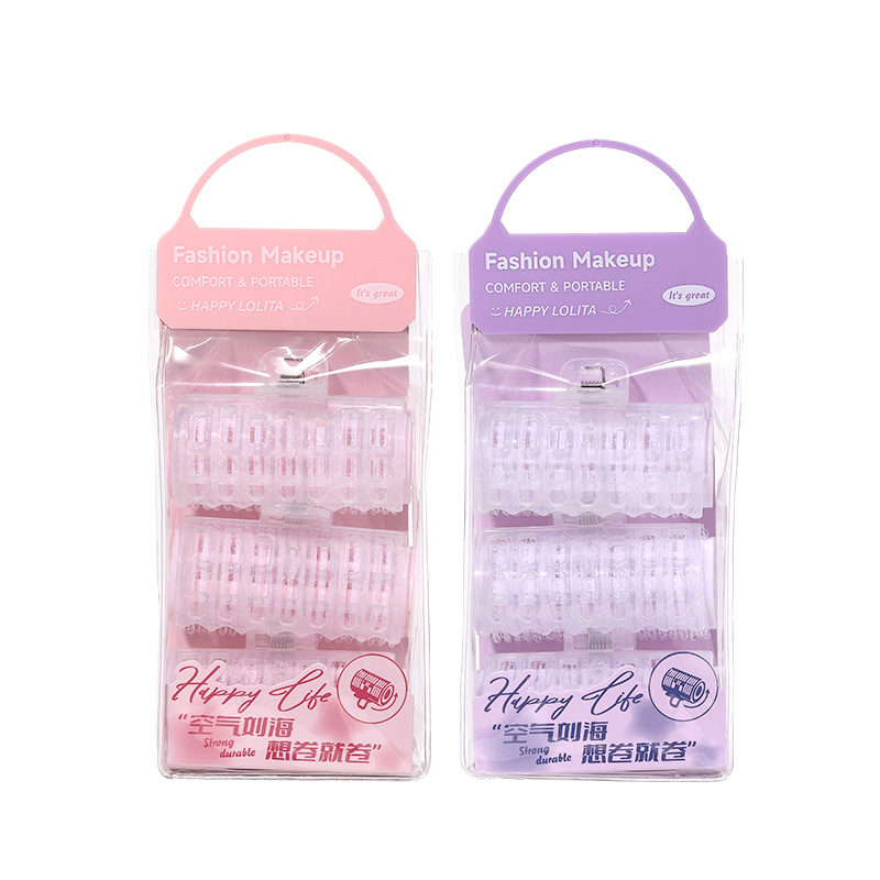 LMLTOP Doble capa de plástico rizador de cabello 3 paquetes autoadhesivo rizador de cabello de aire rizador de cabello de fijación LLT11