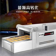 高温烘干线面包馕饼月饼食品工业烘烤炉直销  燃气隧道炉
