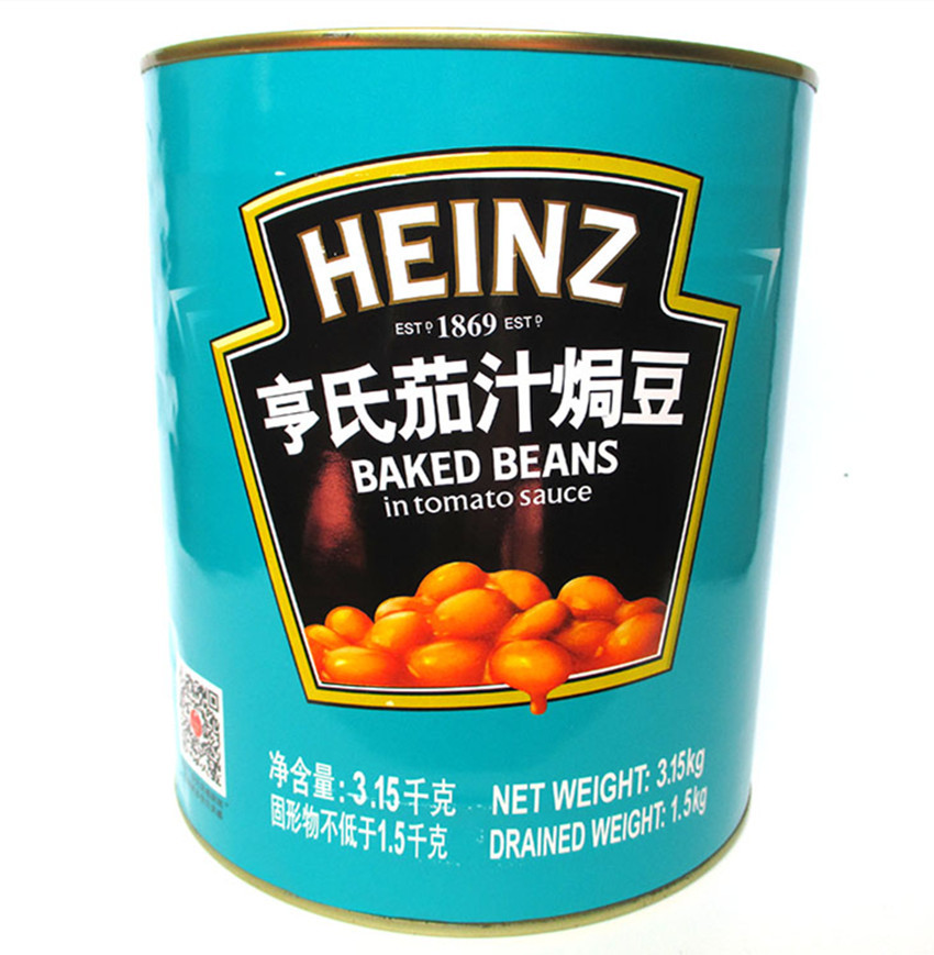 亨氏茄汁焗豆3.15kg 芸豆罐头 意大利面西式早餐常用 开盖即食