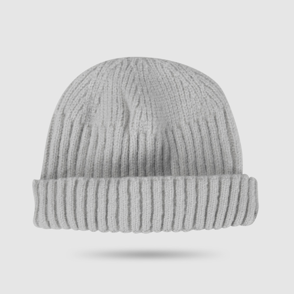 105g Weight Office, Outdoor, Travel, Birthday, Festival, Sports, Shopping Occasion Stripe Pattern Unisex Gender Hip-Hop Style Light Grey, Grey, Beige, Green, Blue, Wine Red, Camel, Yellow, Black Color One Size Size Korean Melon Hat Warm Pure Color Knitted Wool Hat Outdoor Hat Hip Hop Tide 7