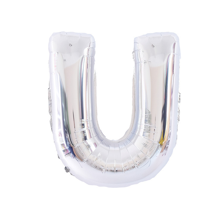 32 pulgadas 40 pulgadas 16 pulgadas inglés carta globo de aluminio fiesta de cumpleaños decoración de la boda papel de aluminio globo escena diseño