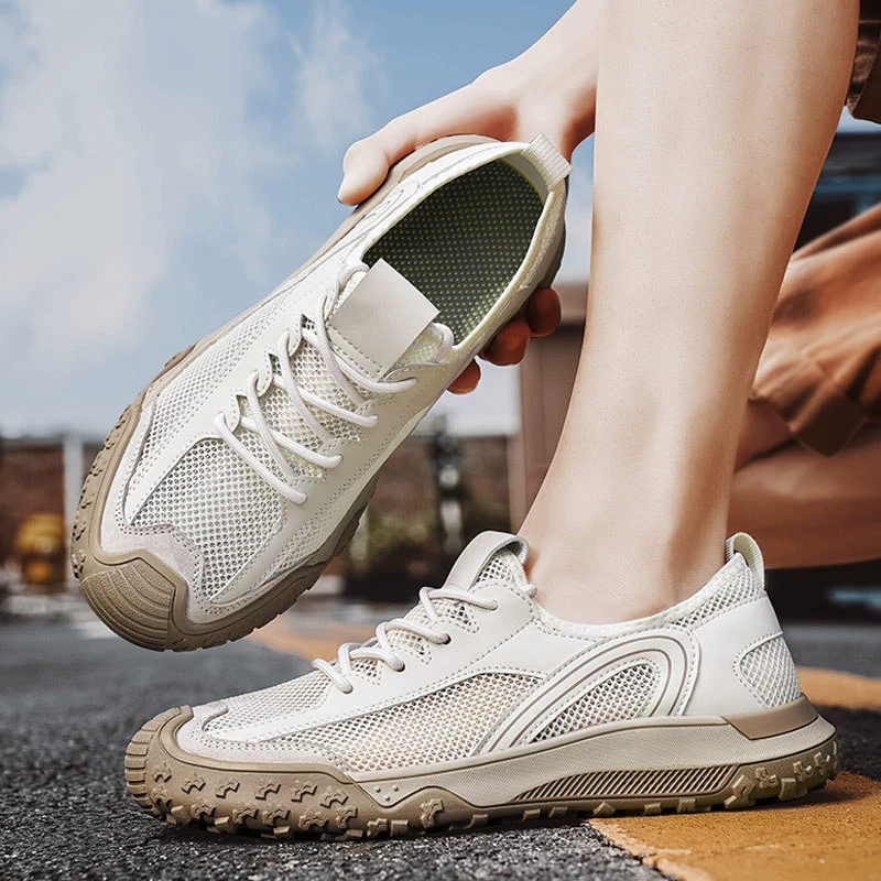 Мужская обувь Лето 2025 Мужская сетка обувь тонкая сетка повседневная обувь мужская наружная легкая спортивная обувь оптом