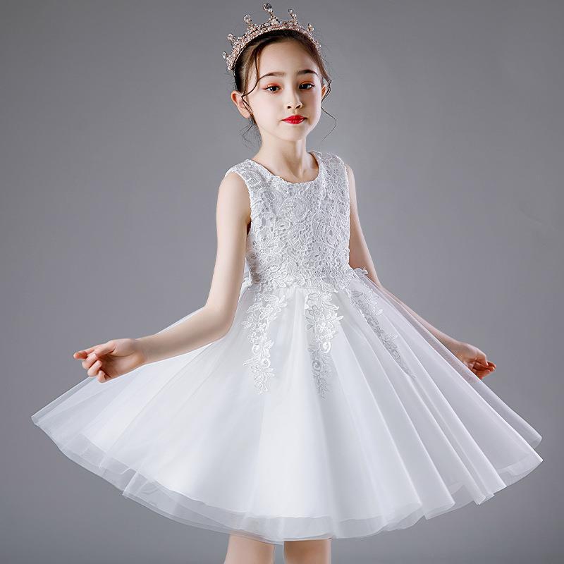 Vestido de princesa de niños de verano ropa de niños vestidos de verano de chicas vestidos de niños pequeños y medianos vestidos de espectáculo de ropa