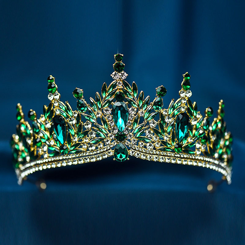 Bride's Crystal Crown Headpiece, Korean-style Wedding And Coming-of-Age Ceremony Princess Hair Accessory, High-end_voghion.com