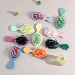 Hair massaging cushion comb, mini cute hair comb for children and girls, Korean style, household travel portable comb