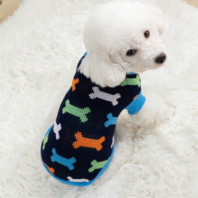 Karácsonyi macskaruhák Meleg kutyapulóver pamut mellény cica veszteséggátló újévi kisállat_voghion.com
