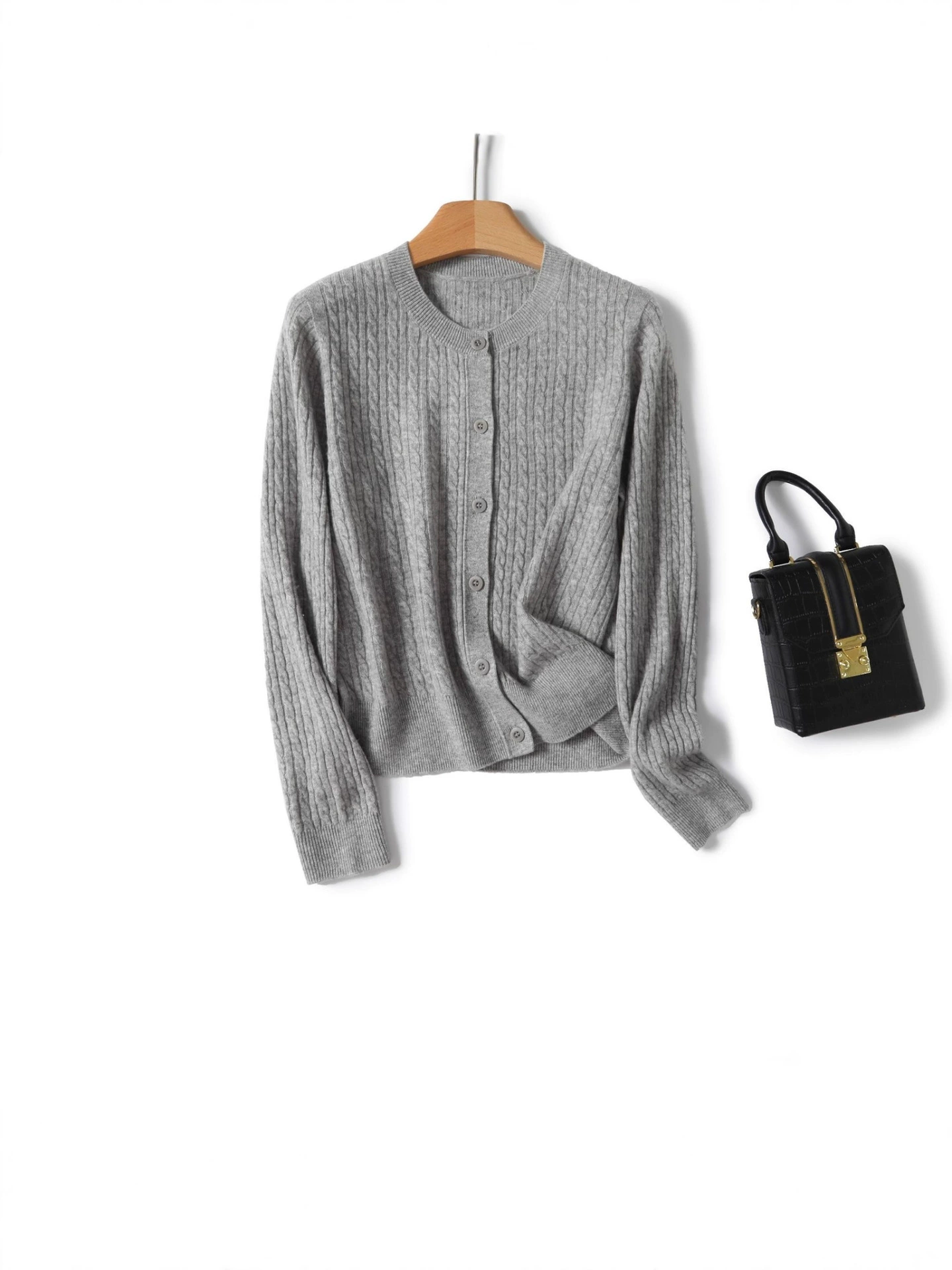 Sweater, keep warm woolen classic knitted cardigan