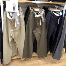 日单男装新款宽腿无褶长裤廓形工装裤休闲阔感裤常规百搭裤470549