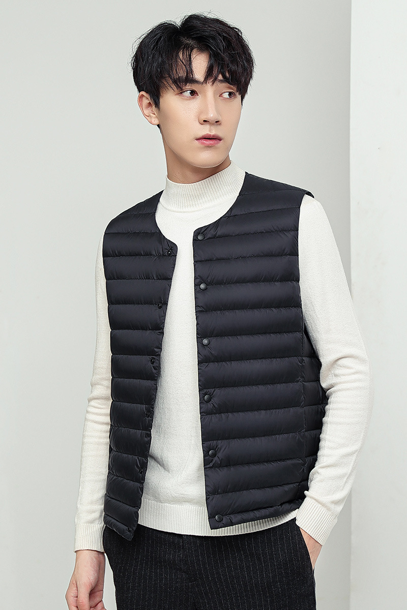 2023 new down jacket vest, round neck or V-neck, down jacket, vest, outer vest, 90 down_voghion.com