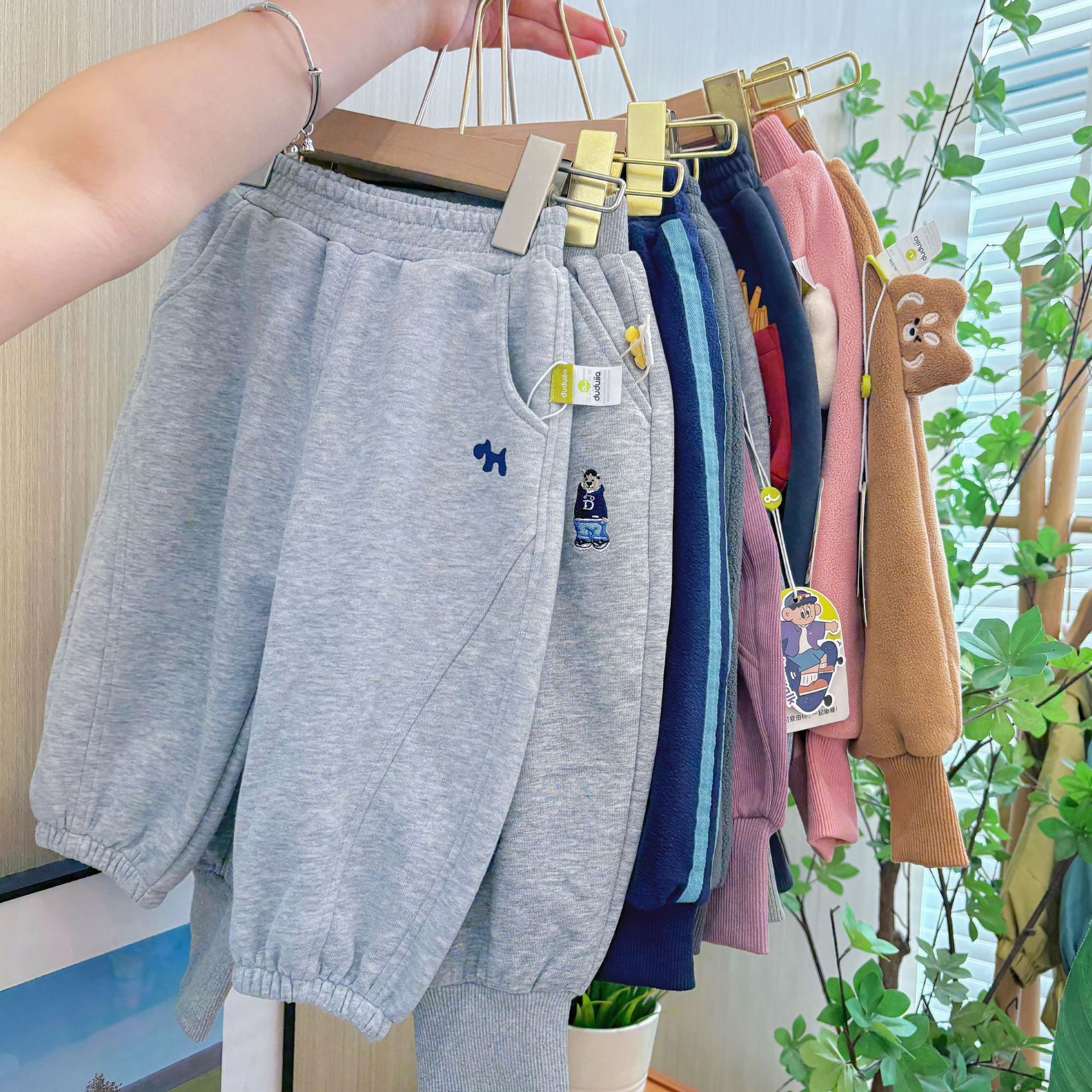 【Sports Pants Collection】Dudu Kids' Clothing Children's Casual Pants Spring Boys' Pants Spring Outfit Girls' Long Pants Trendy