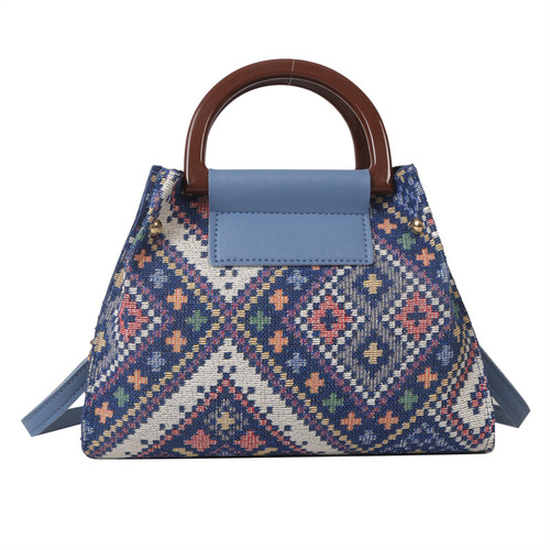 Ethnic Style Mother Bag Hand-held Small Square Bag  New Popular Single Shoulder Crossbody Bag Vacation Style Versatile Women's Bag