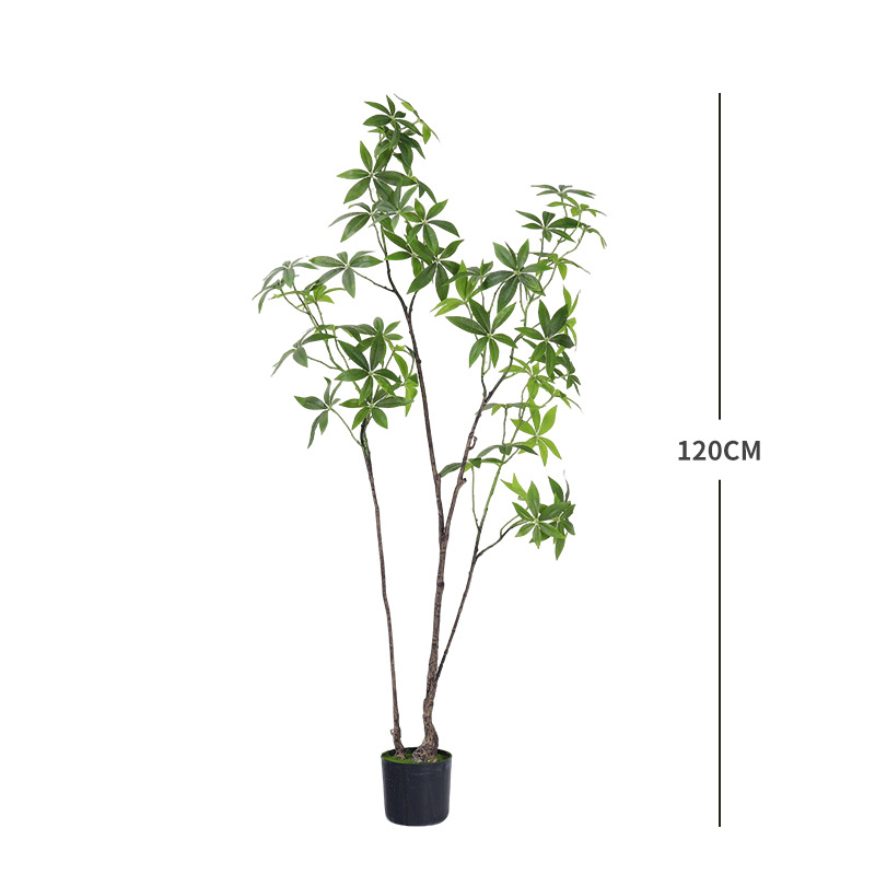 Árbol de fortuna de imitación nórdica planta biónica interior decoración de suelo árbol falso maceta decoración suave paisaje falso plantación verde