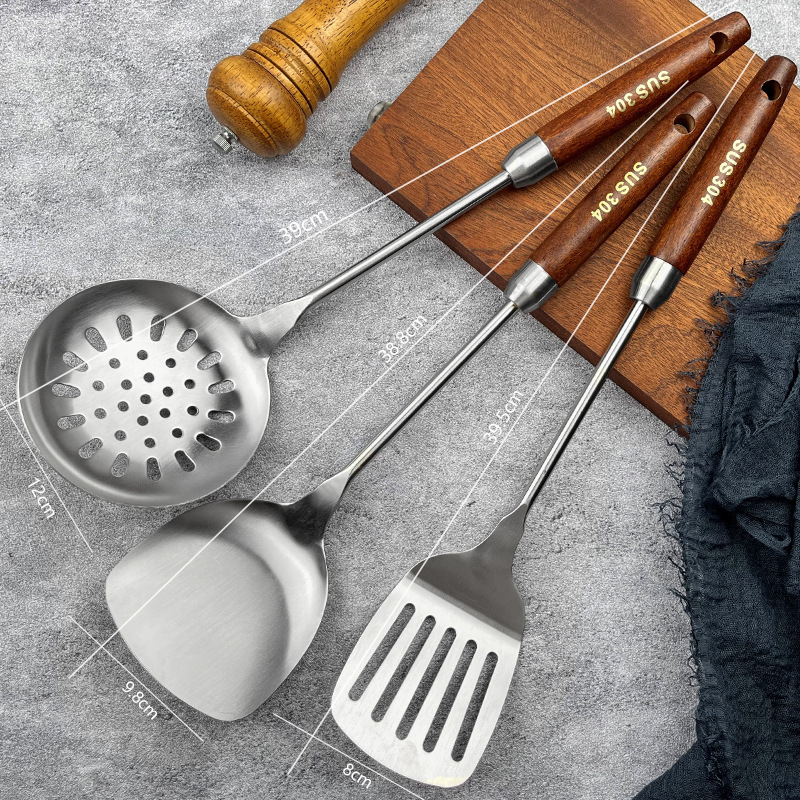 304 cocina de acero inoxidable set pala de cocina cocina set completo de cocina set de cocina set de siete piezas set