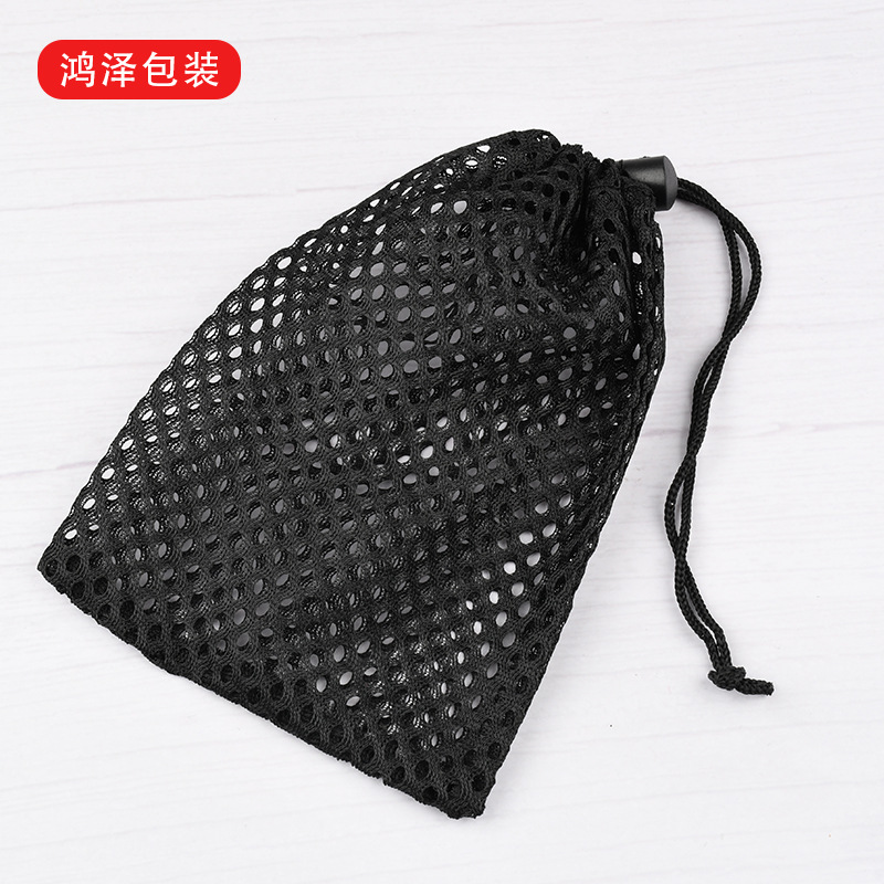 筋膜球收纳束口涤纶网布袋拼接背包袋篮球高尔夫球抽绳袋便携
