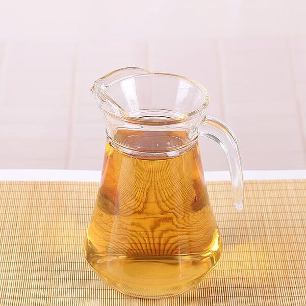 Promotional hotel glass duckbill pot with transparent glass tucked…